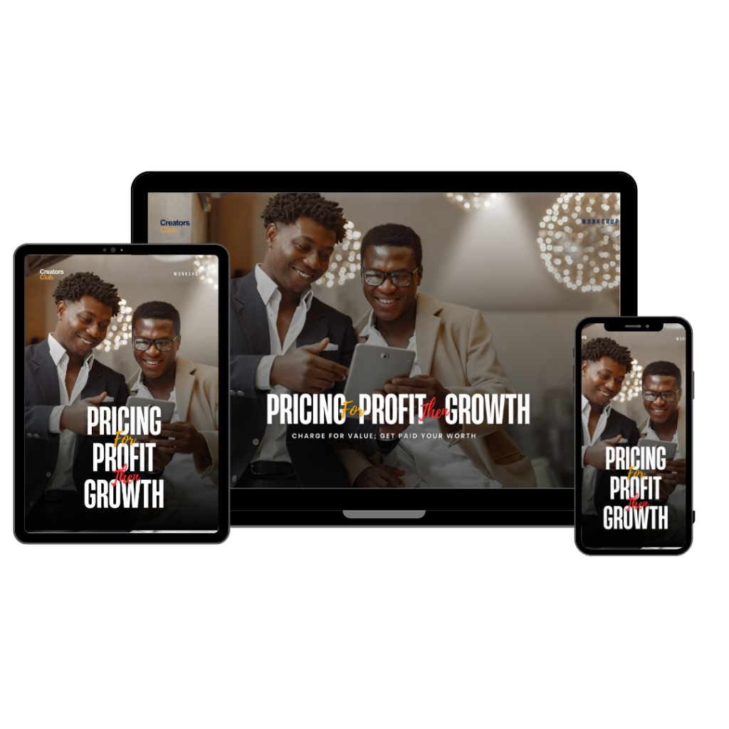 Pricing for Profit then Growth Masterclass